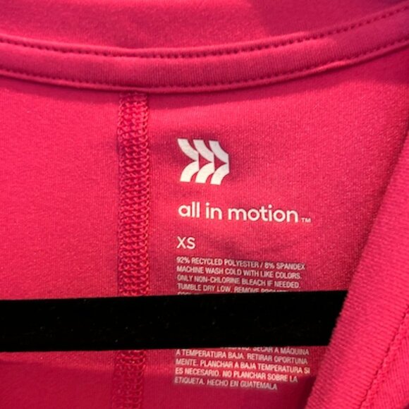 all in motion hot pink workout top - Picture 4 of 5